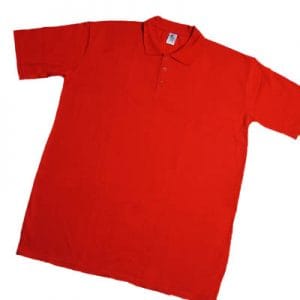Plain Red PE Polo Shirt