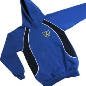 Park School Year 3-6 Royal/Navy Hooded Sweatshirt w/Logo