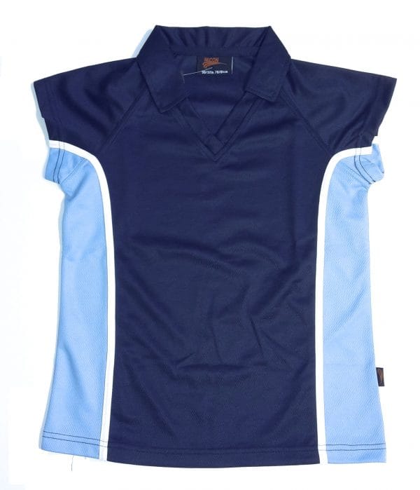 Samworth Enterprise Girls Navy/Sky P.E Polo Shirt