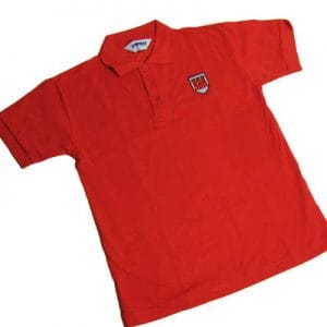 Trent College Hanbury House Red Polo w/Logo