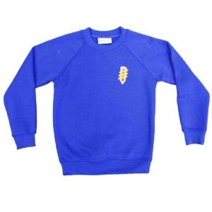 Weddington Primary Royal Blue Crew Neck Sweatshirt w/Logo