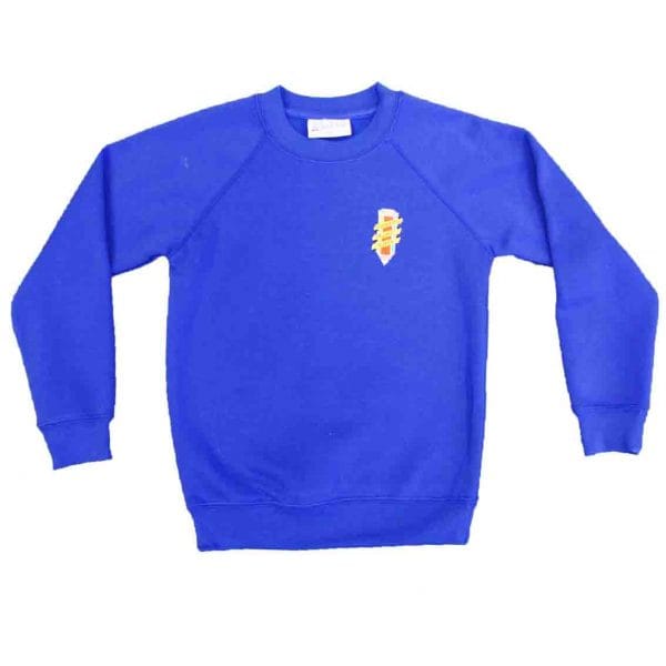 Weddington Primary Royal Blue Crew Neck Sweatshirt w/Logo