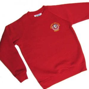 M. Drayton Red Crew Neck Sweatshirt w/Logo