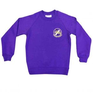Milby Primary Purple Sweatshirt w/Logo