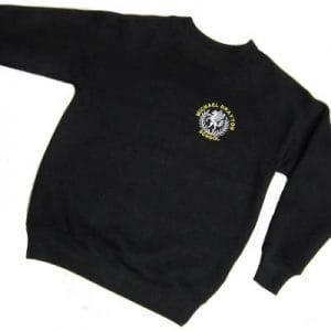 M. Drayton Black Crew Neck Sweatshirt w/Logo