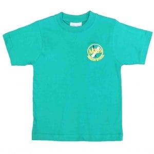 Milby Primary Emerald PE T-Shirt w/Logo