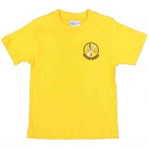 Milby Primary Gold PE T-Shirt w/Logo