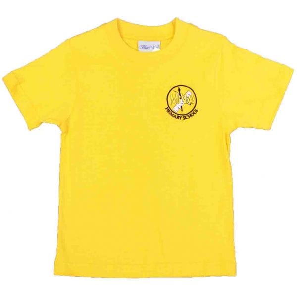 Milby Primary Gold PE T-Shirt w/Logo