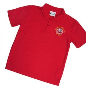 M. Drayton Red Polo Shirt w/Logo