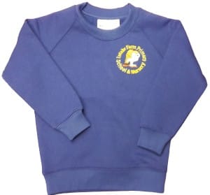 Intake Farm Dark Royal Blue Crew Neck Sweatshirt w/Logo