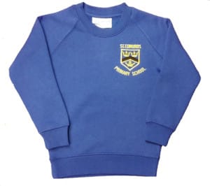 Royal Blue Crew Neck Sweatshirt w/Logo