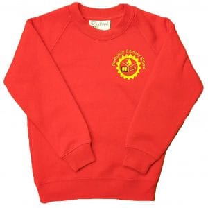 Northfield Primary Red Crew Neck Sweatshirt w/Logo