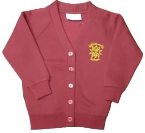 Nettleworth Girls Maroon Cardigan w/Logo