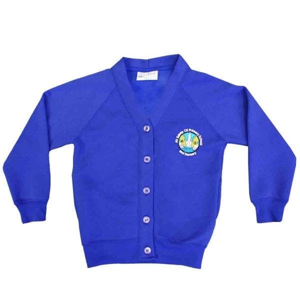 All Saints CofE Girls Royal Cardigan w/Logo
