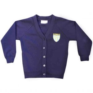 Glendale Girls Navy Cardigan w/Logo