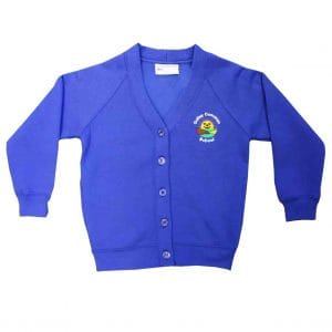 Galley Common Girls Royal Cardigan w/Logo