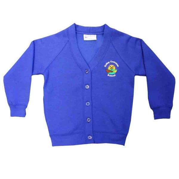 Galley Common Girls Royal Cardigan w/Logo