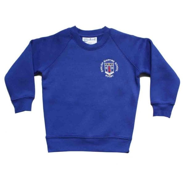 E. Martyrs Primary Crew Neck Sweatshirt w/Logo