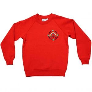 Town Field Primary Red Sweatshirt w/Logo