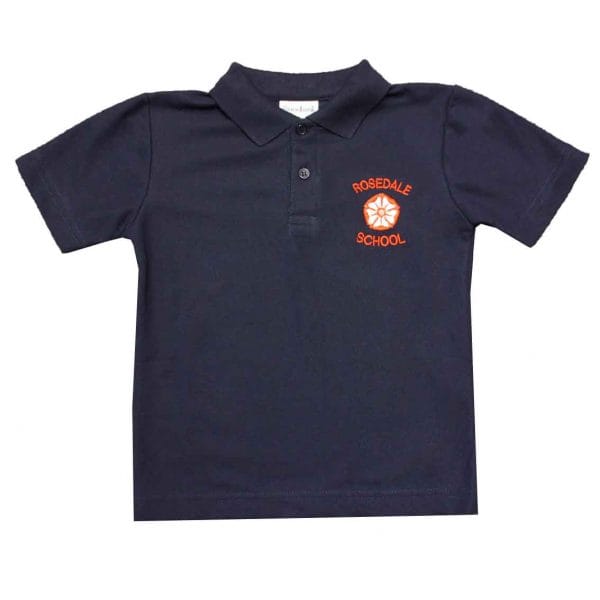 Rosedale Navy Polo Shirt w/Logo