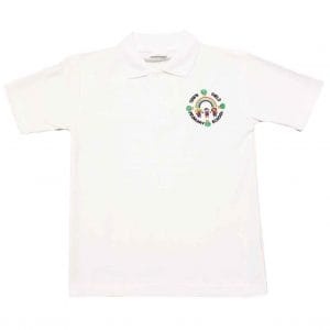 Town Field Primary White Polo Shirt w/Logo