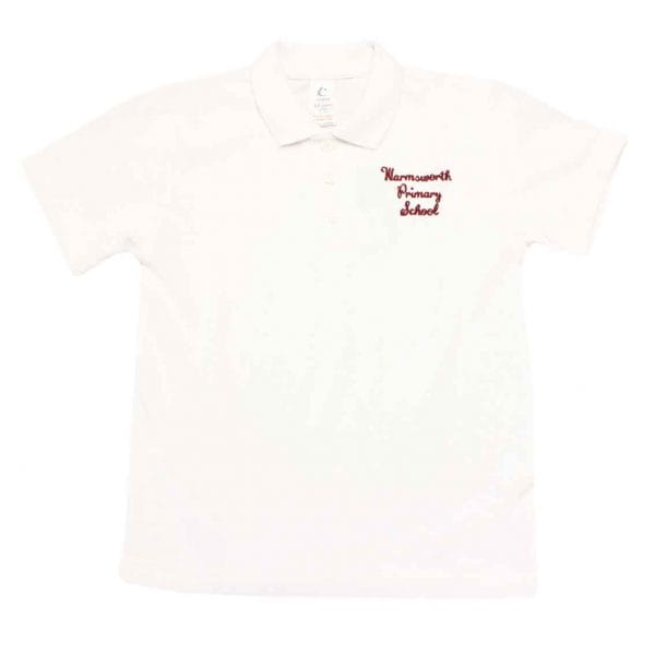 Warmsworth Primary White Polo Shirt w/Logo