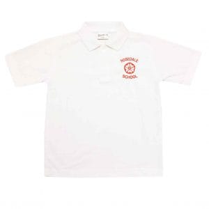 Rosedale White Polo Shirt w/Logo