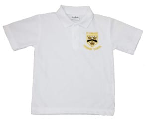 White Polo Shirt w/Logo