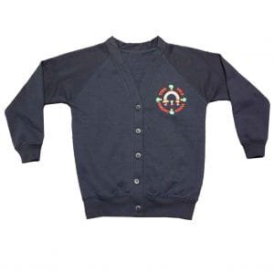 Town Field Primary Girls Navy Cardigan w/Logo
