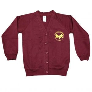 Rossington Girls Maroon Cardigan w/Logo