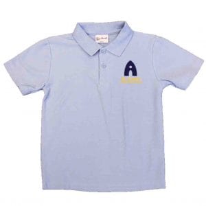 Sky Blue Polo Shirt w/Logo