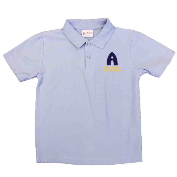 Sky Blue Polo Shirt w/Logo