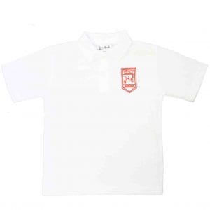 Nathaniel Newton White Polo w/Logo