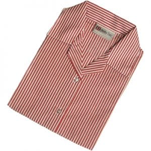 Hollygirt Girls Short Sleeved Red/White Stripe Blouse