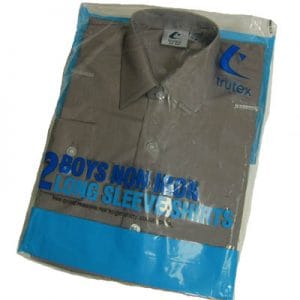 Boys Long Sleeved Shirts – Twin Pack – Grey