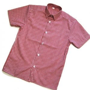Brooke Priory Boys Red/White Check Short Sleeved Shirt TWIN PACK (Summer)