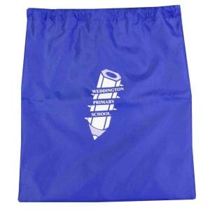Weddington Primary Royal Blue Gym/Swim Bag w/Logo