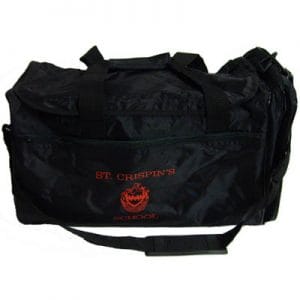 St Crispins Black Sports Bag