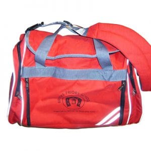 Brooke Priory Red Holdall w/Logo