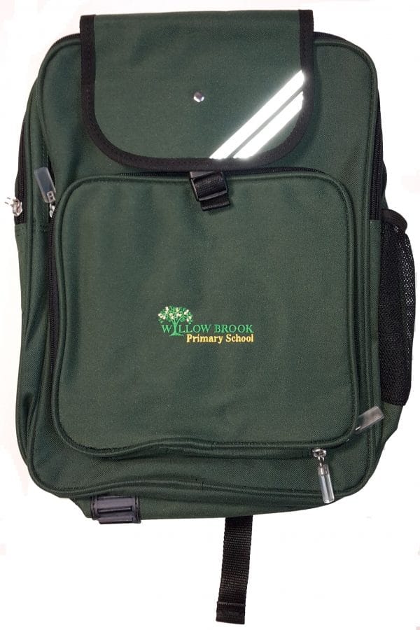 Willow Brook Bottle Green Backpack w/Logo