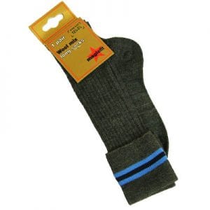 Pocklington Boys Grey Long Socks With Coloured  Hoops