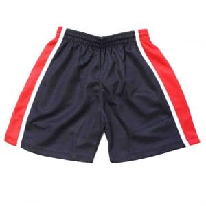 St Crispins Unisex Navy/Red Sports Shorts