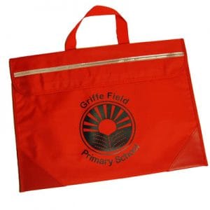 Griffe Field Red Book Bag w/Logo