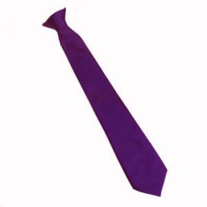New College Purple Clip-On Tie