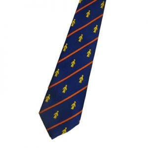 Saint Benedict Ryl/Orange Stripe Clip-On Tie