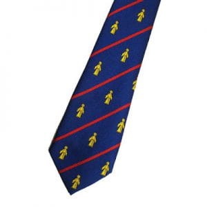 Saint Benedict Year Ryl/Red Stripe Clip-On Tie