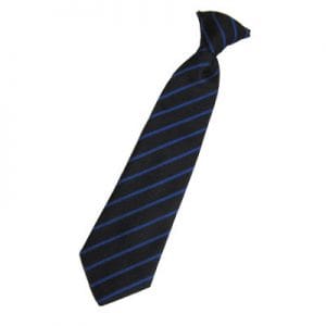 Derby Moor Dedication House Black/Blue Clip-On Tie