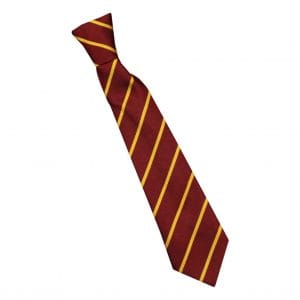 Rossington Mrn/Gld School Tie (Elastic)
