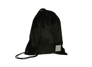St Werburgh's Draw String Bag Black w/Logo