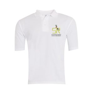 Sutton Road Primary White Poloshirt w/Logo